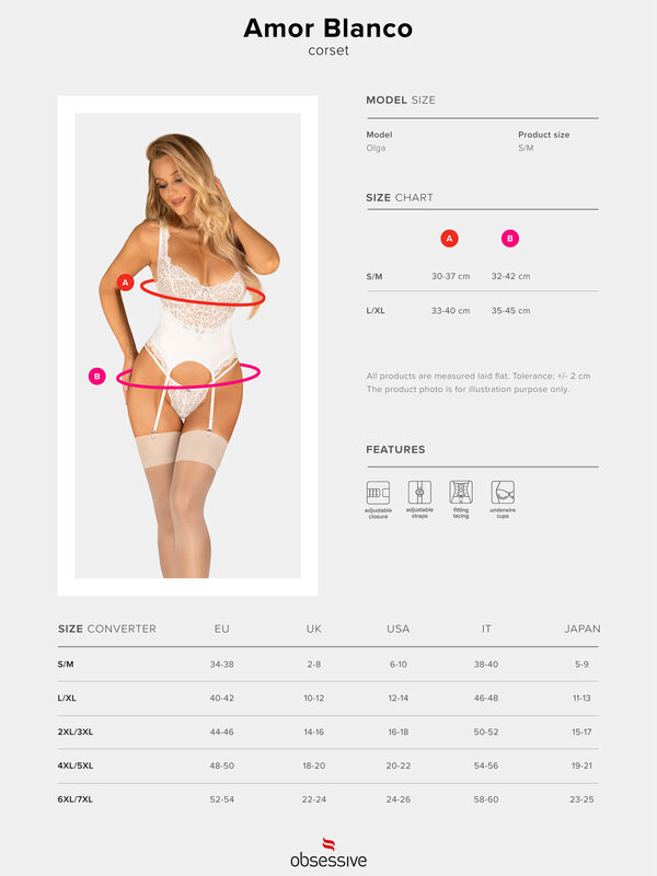 Corset Obsessive Amor Blanco